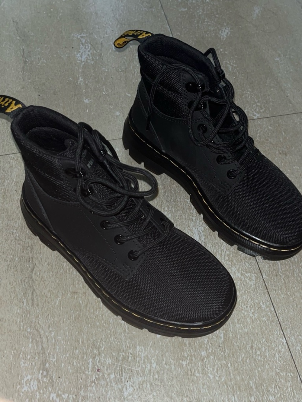 Doc Martens Black Lace-Up Ankle Boots
